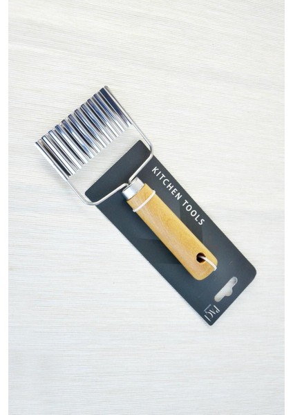 Ahşap Saplı Mini Patates Dilimleme Mutfak Aleti, Pratik ve Şık Tasarım