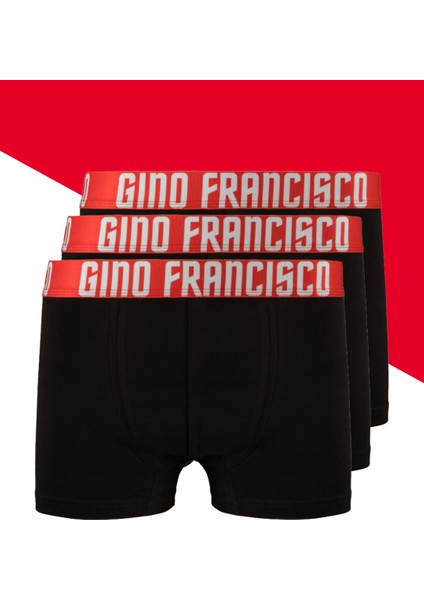 Kırmızı Erkek Boxer Premium Kutulu 3'lü