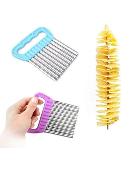 Şekilli Patates Sebze ve Meyve Dilimleyici Patates Cips Kesici fırsatları