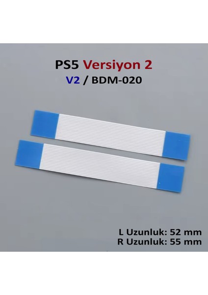 Ps5 L1 L2 R1 R2 Motor Flex Kablo Seti V2 Uyumlu BDM-020 Yedek Parça