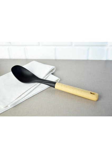 Küçük Ahşap Saplı Mutfak Kaşığı, Şık ve Dayanıklı Ev Gereçleri fiyatları