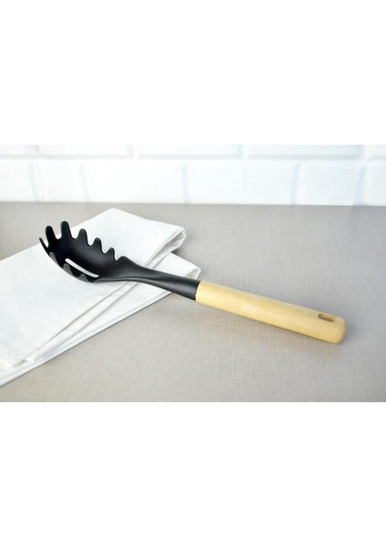 Küçük Ahşap Saplı Makarna Kepçesi, Şık ve Kullanışlı Mutfak Gereci fiyatları