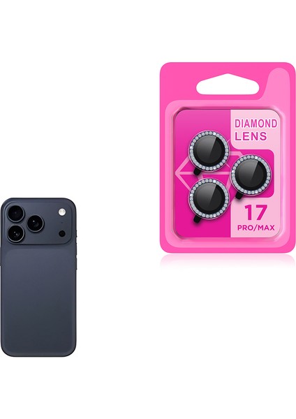 Apple iPhone 17 Pro Taşlı Kamera Lens Koruyucu Cam Zrcl-06