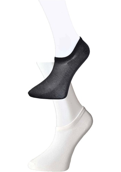 Siyah ve Beyaz Erkek Görünmez Çorap 12 Çift fiyatları