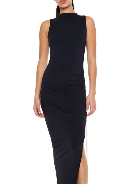 Şekillendirici Yırtmaç Detaylı Elbise fırsatları