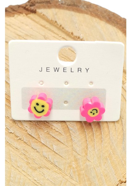 Renkli Figürlü Lüks Küpe