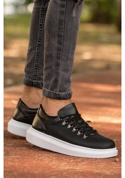 Erkek Spor Ayakkabı Siyah/beyaz MN021 fırsatları