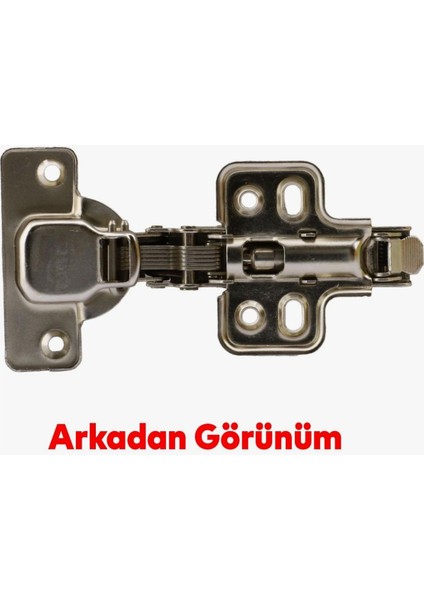 Krom Düz Pistonlu Menteşe, Mutfak ve Kiler Kapakları Için 4'lü Set modelleri