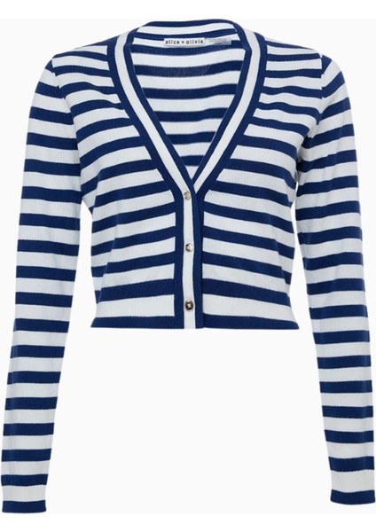 Çizgili Uzun Kollu Hırka