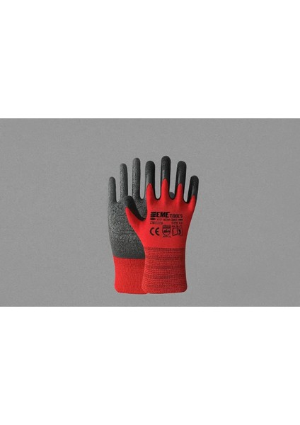 1713 Kırmızı Latex Iş Eldiveni 10 Numara (12 Çift) fiyatları