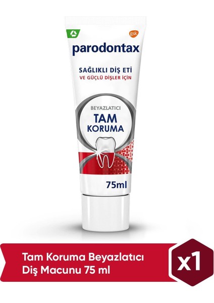 Beyazlatıcı Diş Macunu 75 ml Derin Temizlik Plak Giderme Ferah Nefes ve Diş Eti Koruma fiyatları