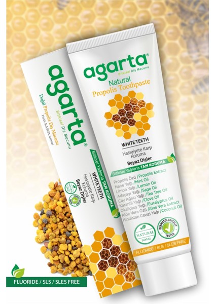 Doğal Propolisli Diş Macunu 100 ml Hassasiyet ve Çürüğe Karşı Tartar Önleyici Aromasız indirimleri
