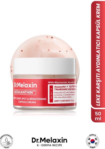 Leke Karşıtı Kapsül Krem – Astaxanthin Içerikli 50ML