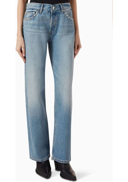 Düşük Bel Baggy Jean - Koyu Mavi - Denim Kumaş ile Şık ve Rahat Tasarım