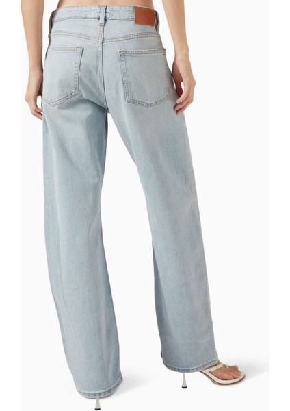 Alida Loose Bowed Jean - Mavi - Pamuk-Ipek Denim - Rahat Fit, Şık Tasarım modelleri