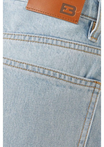 Freddy Cropped Barrel-Fit Jean - Açık Mavi - Premium Denim Kumaş fırsatları