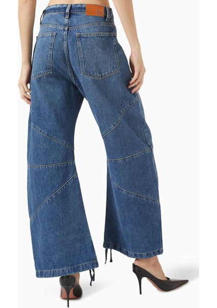 Crop Freddy Barrel Jean - Mavi - Denim - Sürdürülebilir, Vintage Tarzı, Sıfır Atık fırsatları