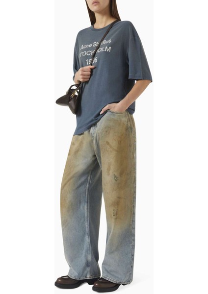 Super Baggy-Fit Kot Pantolon - Mavi - %100 Organik Pamuk ile Rahat ve Modern Stil fiyatları