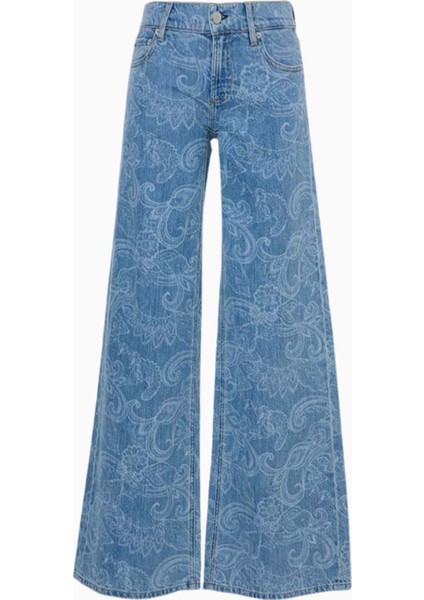 Paisley Desenli Bol Paça Jean