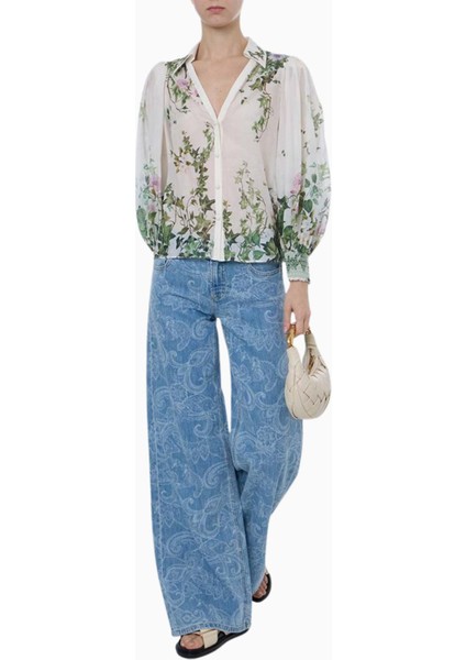 Paisley Desenli Bol Paça Jean fiyatları