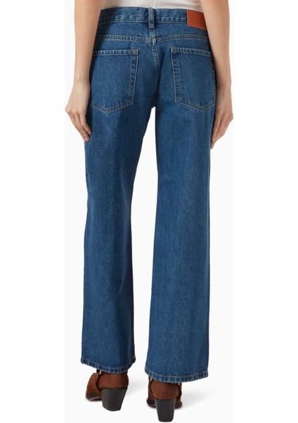 Cropped Low-Rise Baggy Jeans - Sarı - Premium Denim Kumaş ile Modern Tarzınızı Yansıtın modelleri