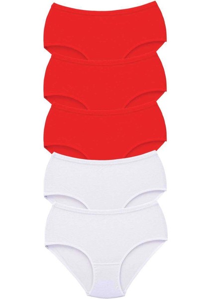 5 Adet Tutku Kadın Yüksek Bel Bato Kalın Lastik Külot S8