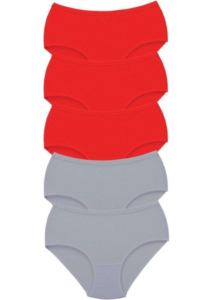 5 Adet Tutku Kadın Yüksek Bel Bato Kalın Lastik Külot S7