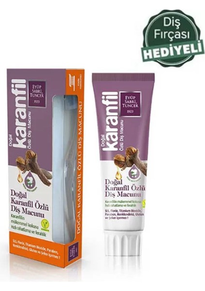 Diş Macunu 75 ml Doğal İçerikli Karanfil Aromalı Güçlendirici Tam Koruma fiyatları