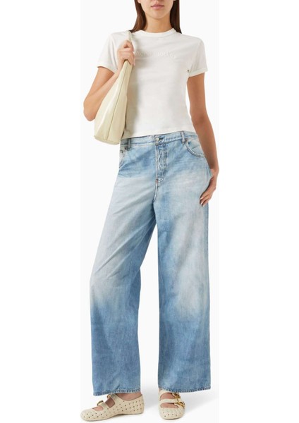 Açık Mavi - %100 Organik Pamuk - Double Bel Moda Pantolon fiyatları