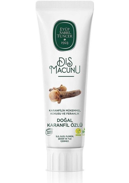 Doğal Karanfil Özlü Diş Macunu - Ferahlatıcı Etki, 90 ml, Ağız Ferahlatıcı fiyatları