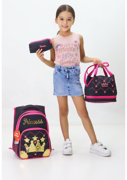 Mr Çanta Üçlü Ilkokul Seti -Sırt Çantası,termal Beslenme Çantası,kalemlik
