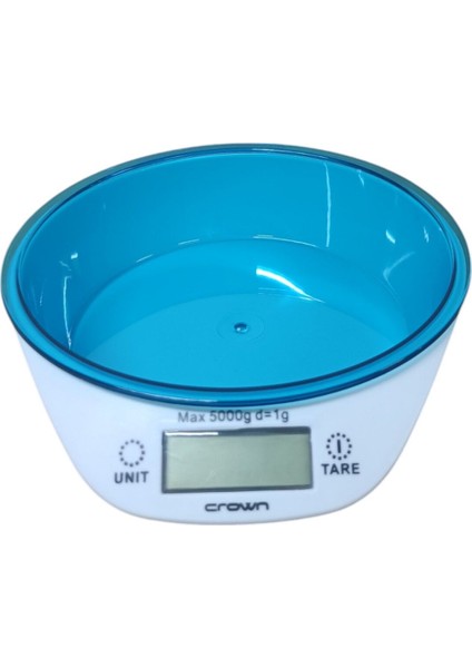 Şık Dijital Mutfak Terazisi 5 kg Çıkarılabilir Ölçü Kabı Mavi modelleri