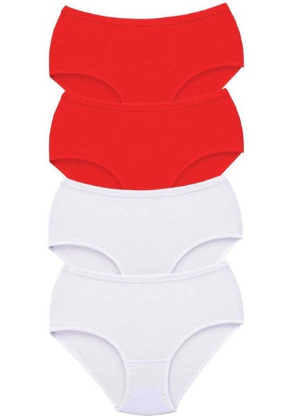 4 Adet Tutku Kadın Yüksek Bel Bato Kalın Lastik Külot S7