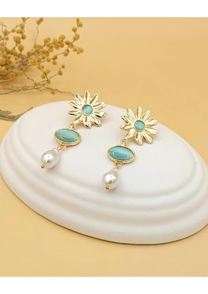 Asteria Güneş Çiçeği Gold Küpe fırsatları