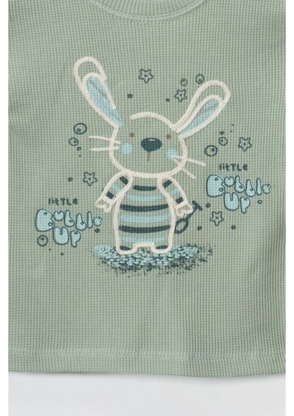 Unisex %100 Pamuklu Waffle Kumaş Yazlık Tişört ve Şort Takım - 9 - 12 - 18 Ay fiyatları