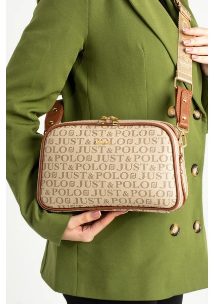 Kadın Suya Dayanıklı Baskı Desenli 5 Bölmeli Postacı Omuz Çantası Vecüzdanı Kombin fırsatları