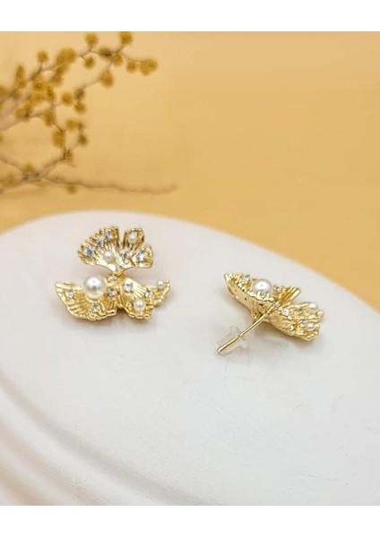 Inci Detaylı Gold Yaprak Küpe indirimleri