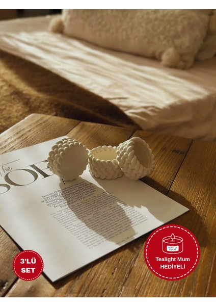 3’lü Set Soyut Aile Figürü – Modern Dekoratif Heykel