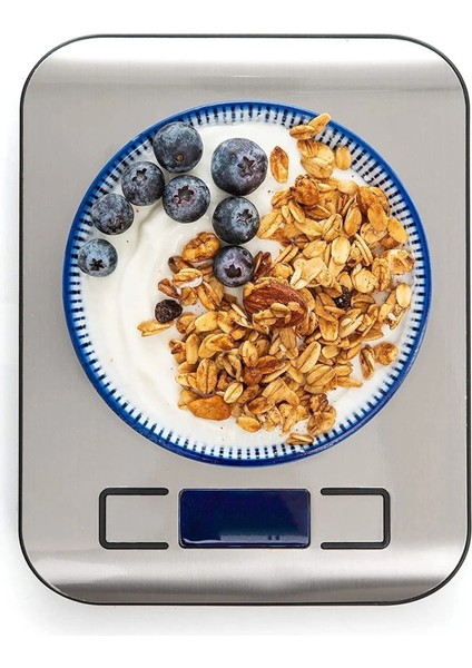 Paslanmaz Yüzeyli Dijital Mutfak Tartısı 10 Kg/1 gr Hassasiyet