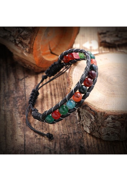 Çakra Doğaltaş Çelik Tel Örgülü Makrome Bileklik 31832B5D4 indirimleri