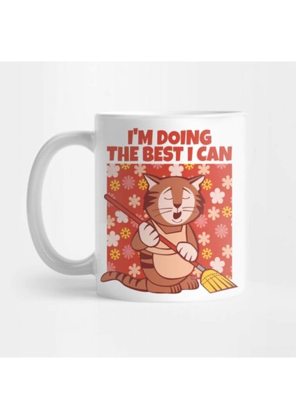 Renkli Kedi Desenli Kupa Bardak, Ev Dekor ve Sıcak Içecek Keyfi