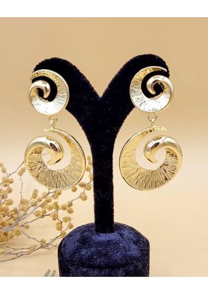 Selene Spiral Gold Küpe fiyatları