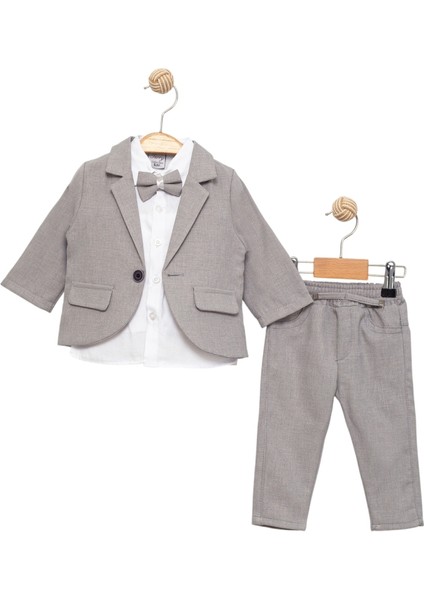 Papyonlu Ceketli Erkek Bebek Takım