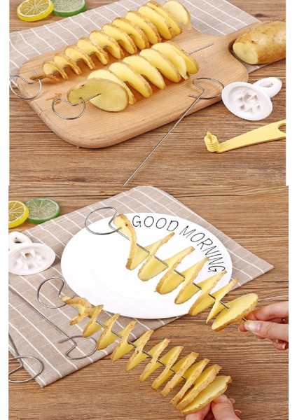 Şekilli Patates ve Salatalık Cips Yapım Seti, Pratik ve Eğlenceli Mutfak Aracı modelleri