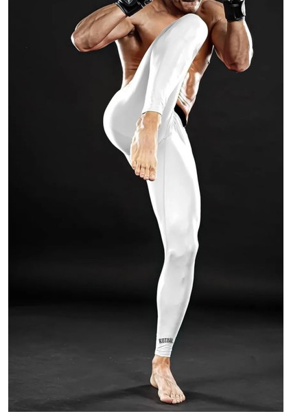 Profesyonel Siyah Futbolcu Taytı Içliği-Profesyonel Spor Taytı-Koşu Taytı -Erkek Fitness Taytı modelleri