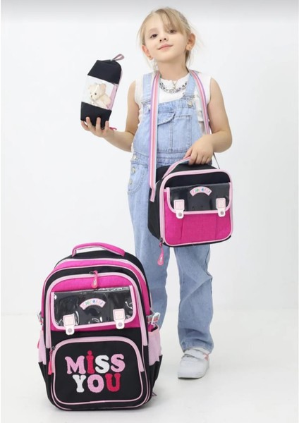 Mr Çanta Üçlü Ilkokul Seti -Sırt Çantası,termal Beslenme Çantası,kalemlik