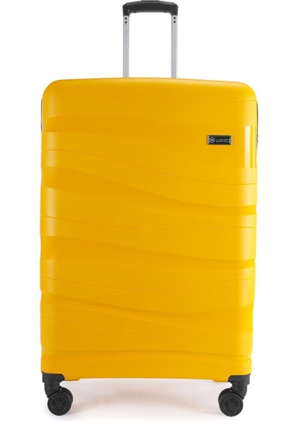 WX-PP10 Sarı Büyük Boy Polipropilen Kırılmaz Pp Valiz / Seyahat Bavulu fiyatları