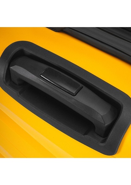 WX-PP10 Sarı Büyük Boy Polipropilen Kırılmaz Pp Valiz / Seyahat Bavulu indirimleri