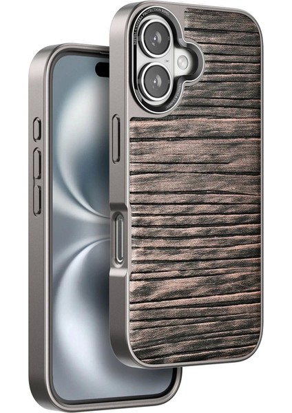 Venco iPhone 16 Wave Kapak - Kahverengi