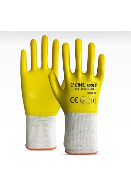 1715 Tam Kaplı Nitril Iş Eldiveni 10 Numara (6 Çift) fiyatları